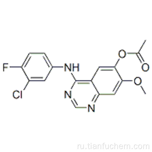 4- (3-Хлор-4-фторфениламино) -7-метоксихиназолин-6-илацетат CAS 788136-89-0